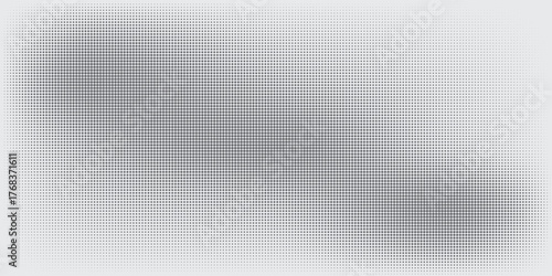 Set of halftone dots gradient pattern texture isolated on white background. Straight dotted spots using halftone circle dot raster texture. Vector blot half tone collection