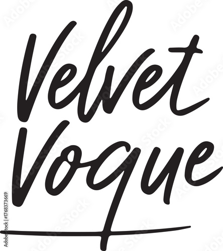 Velvet Vogue pure white background.
