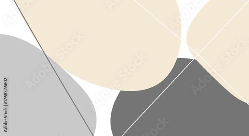 Abstract minimalist design featuring geometric shapes and neutral color palette elegant aesthetic