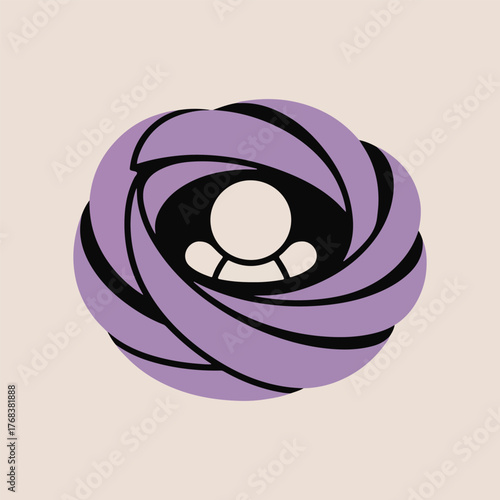 Purple ribbon and baby silhouette vector design pack for World Prematurity Day, preterm birth awareness, healthcare and charity campaign art