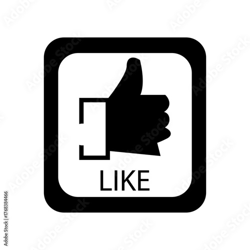 like button symbol icon vector illustration
