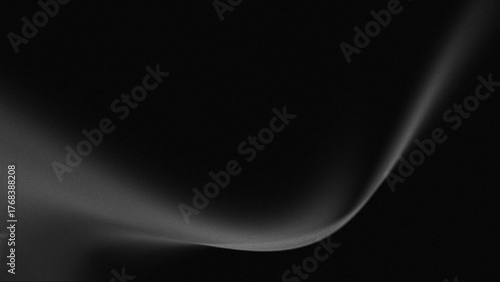 smooth and elegant sinusoidal waveform in grayish gradient across an infinite metallic black background field.