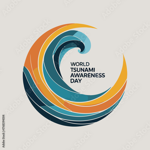 Tsunami Preparedness and Safety Awareness Vector Bundle Showing Evacuation Signs, Community Resilience, Emergency Kit, and Coastal Protection Concepts