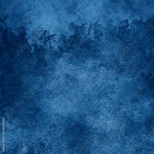 bstract and textured background with various shades of blue. Turbulent water, a grunge wall, or a marble pattern.