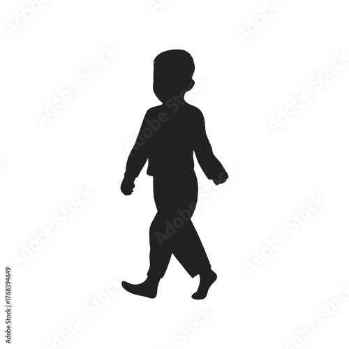 silhouette of children playing