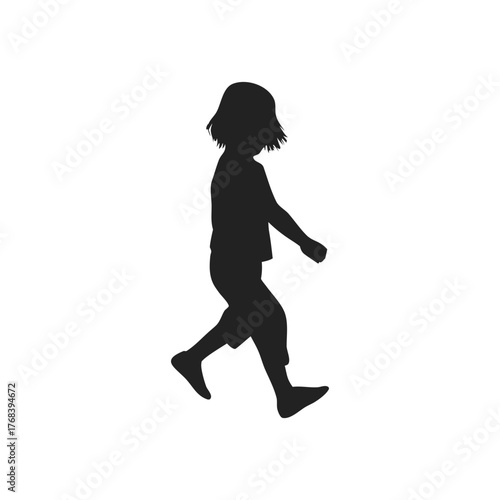 silhouette of children playing