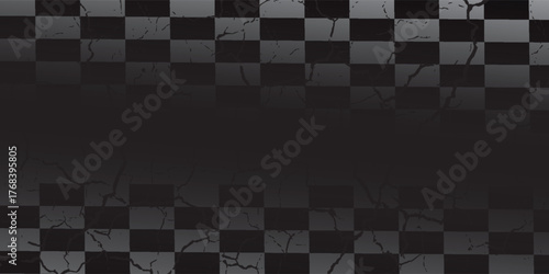 Black and white grunge background of racing flag. eps 10 modern.