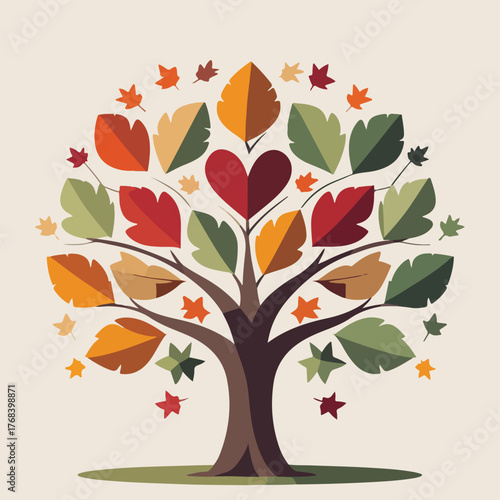Modern Thanksgiving vector bundle featuring fall feast, Friendsgiving celebration, geometric cornucopia, autumn market, and gratitude poster design