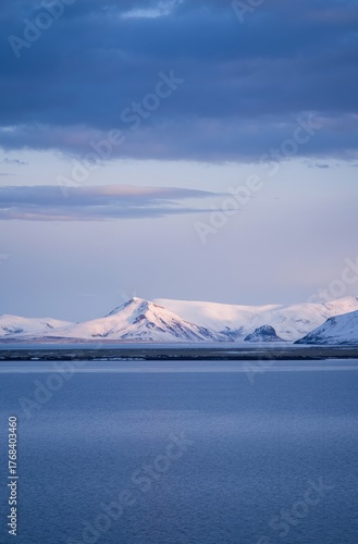 Wallpaper Mural snow capped mountains Torontodigital.ca