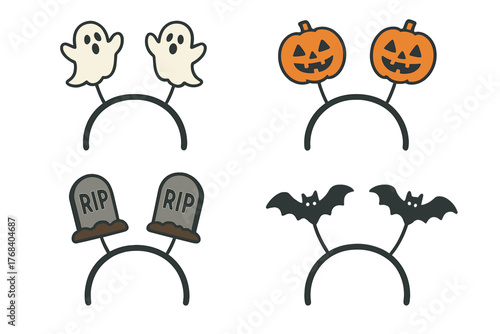 A spooky headband collection, an element of a Hallowine costume