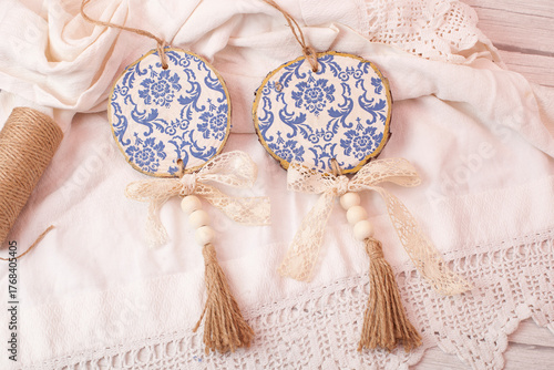 Step by step. How to create a wooden decoration. Step 13 from 13.