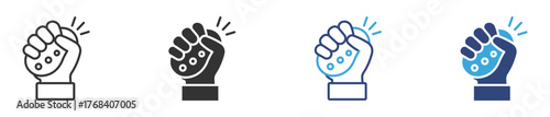 Stress ball squeeze icon set, vector illustration . 