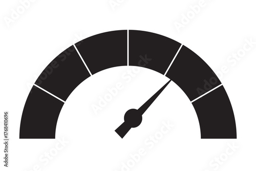 Speedometer vector, icon set. Set of speedometer fill and outline sign icon. Flat style simple meter vector illustration graphic design. Indicator meter scale symbol icon on white .