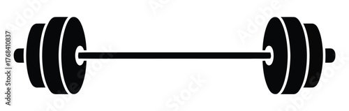 Barbell Gym Fitness Vector Illustration