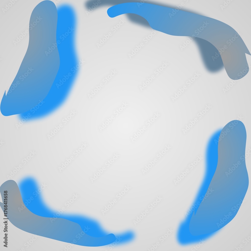 Obraz premium footprint on blue background
