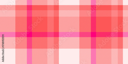Vibrant plaid pattern in shades of red and pink.  Ideal for backgrounds, textiles, designs requiring a classic, warm and eyecatching aesthetic.  Creates a bold visual statement.