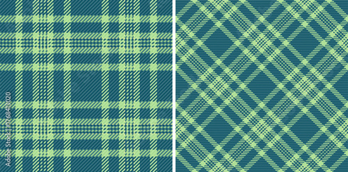 Texture fabric seamless of plaid background vector with a tartan textile check pattern. Set in sea colors. English fashion trends for the season.