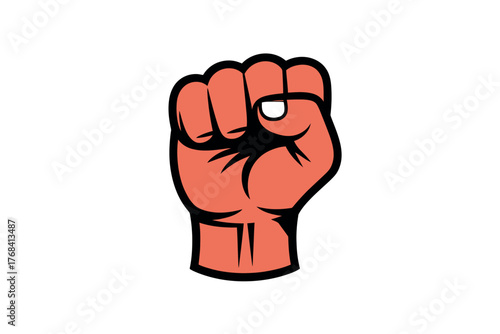 A clenched fist symbolizes resistance and power in a powerful statement.