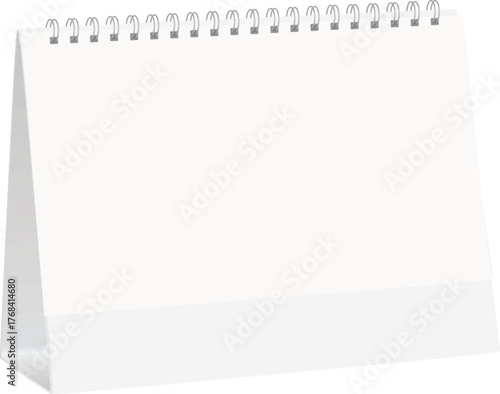 White blank calendar. vector illustration