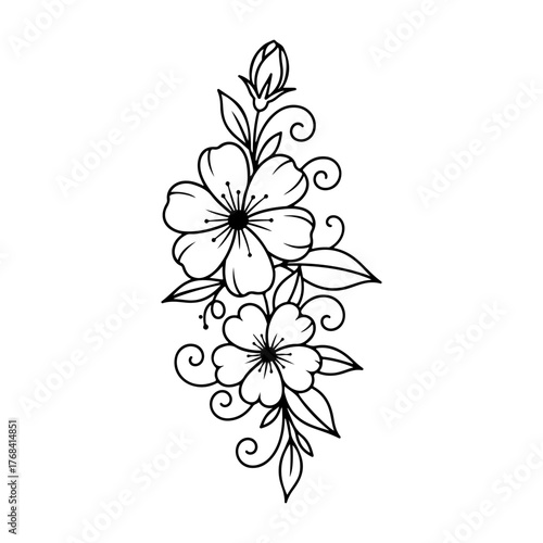 floral background with flowers