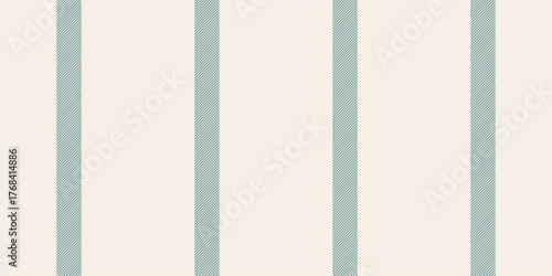 Ffrica background texture vector, trim stripe lines vertical. Lunky fabric textile pattern seamless in linen and cyan colors.