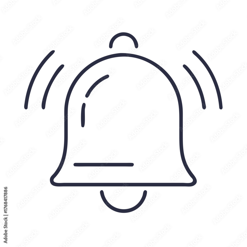 Obraz premium Bell 2D Flat Icon