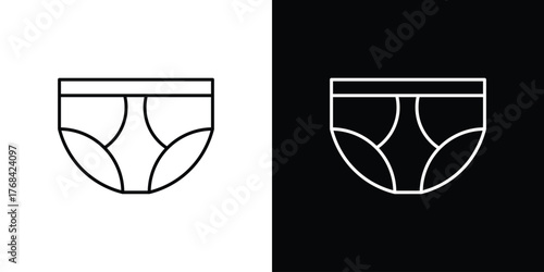 Underpants icon editable vector stroke for web designs
