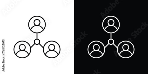 Stakeholders icon editable vector stroke for web designs