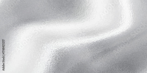 Vector shiny foil or silver metallic pattern. Texture of transparent, matte white and grey frosted glass, blur effect