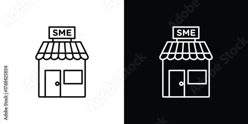 SME icon editable vector stroke for web designs