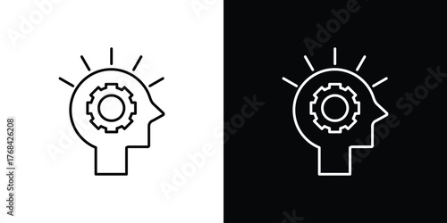 Realization icon editable vector stroke for web designs