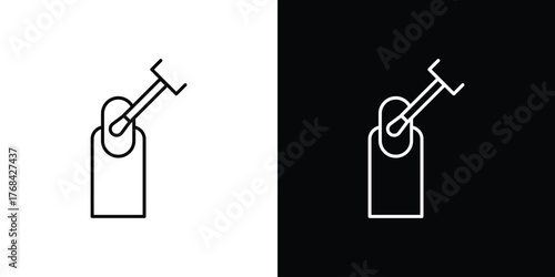 Manicure icon editable vector stroke for web designs