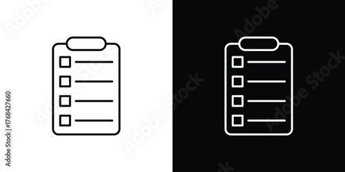 List icon editable vector stroke for web designs