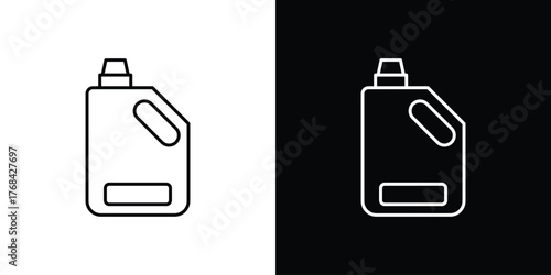 liquid detergent icon editable vector stroke for web designs