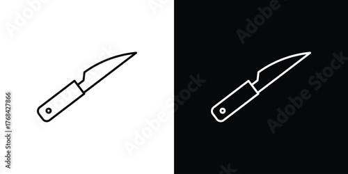 knife icon editable vector stroke for web designs