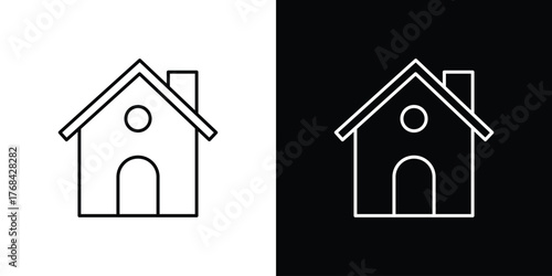 Home icon editable vector stroke for web designs
