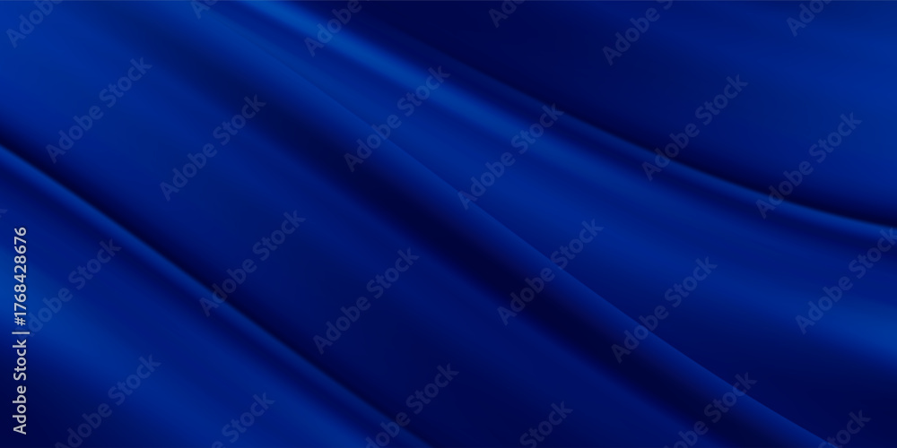 Fototapeta premium Abstract vector background luxury blue cloth or liquid wave or wavy folds of grunge silk texture satin velvet material, luxurious background or elegant wallpaper