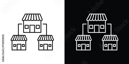 Franchise icon editable vector stroke for web designs