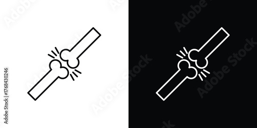 Bones icon editable vector stroke for web designs