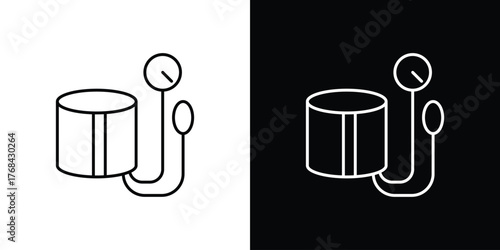 Blood pressure meter icon editable vector stroke for web designs