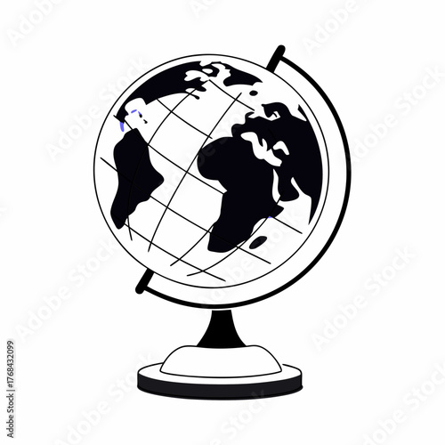 globe on white background, Eps file. 