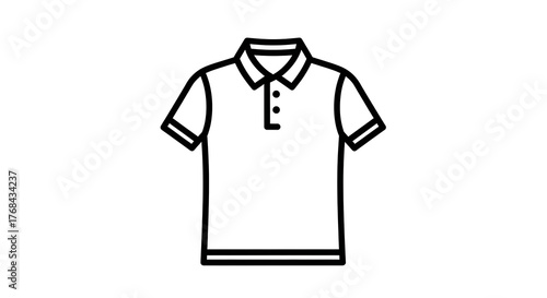 Polo shirt icon isolated on white background