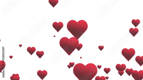 3D Heart Floating Video — Romantic Glow Loop on White and Black Backgrounds | Minimal Valentine Love Motion Design