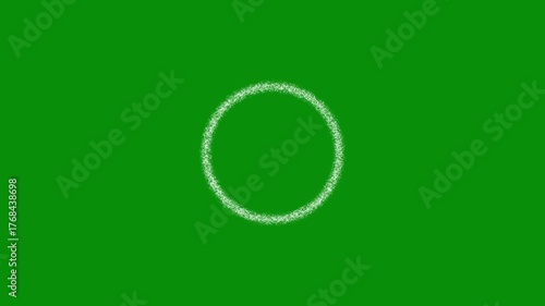 Cartoon animated explosion FX 4K showing circle blast fireworks, shockwave, energy burst, puff of smoke, and glowing ellipse on green screen, perfect for cartoon game motion graphics effects.