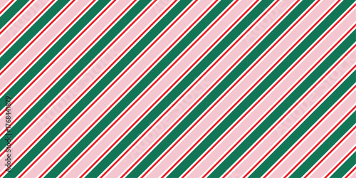 Christmas Striped seamless pattern design. Vector illustration.