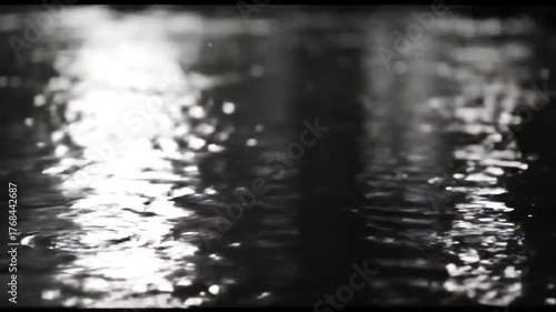 rainy close up