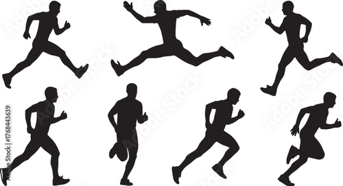 Powerful Runner Stride Out Silhouette Collection