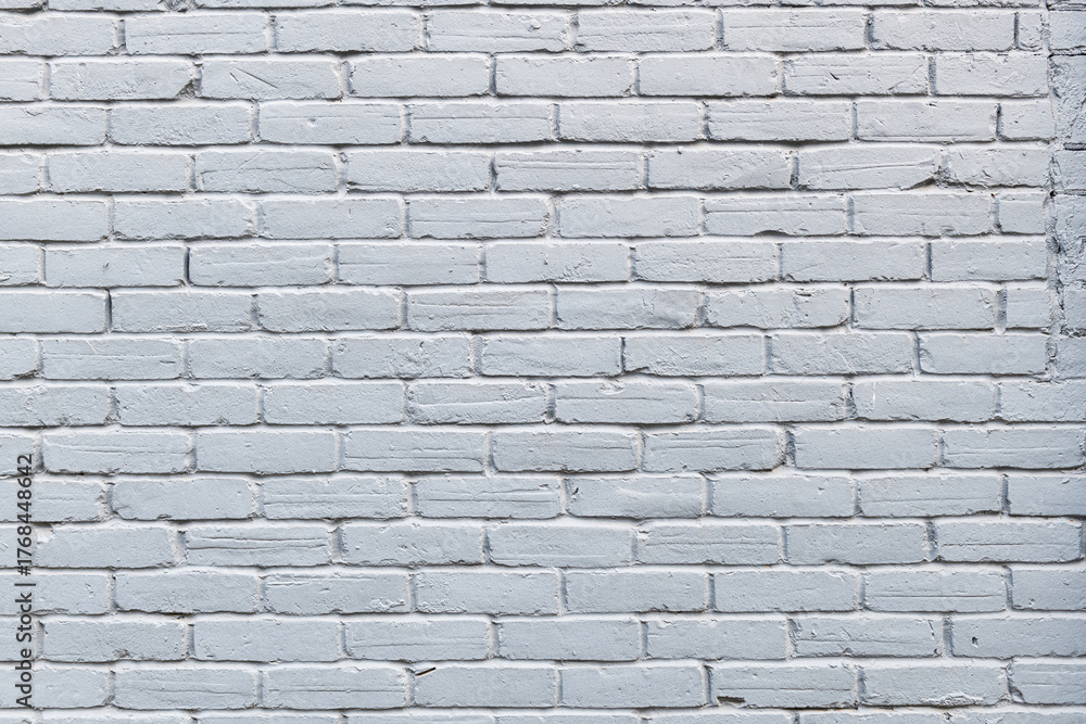 Obraz premium Painted, white, abstract brick wall