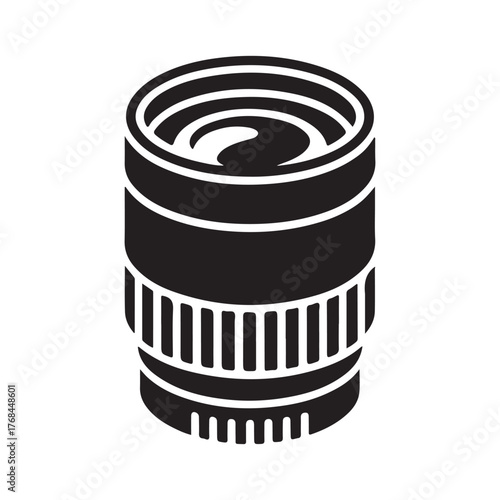 Digital Camera Focus Lens Solid Icon