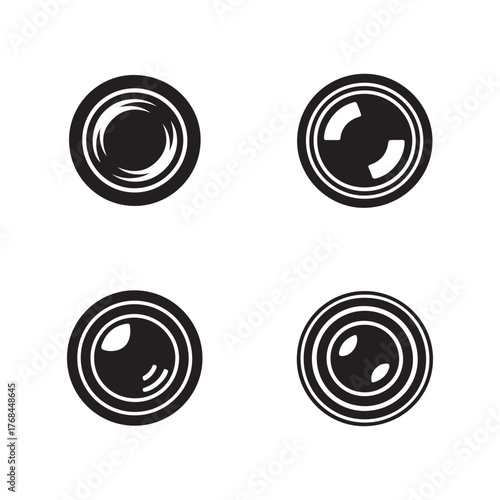 Photo Lens Collection Solid Icons